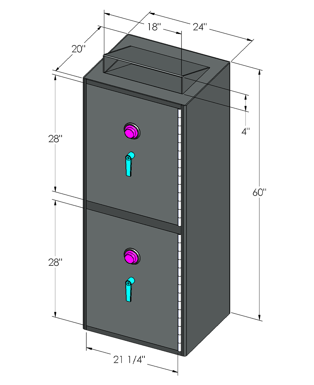 20x24x60 Top-Drop Cash Drop